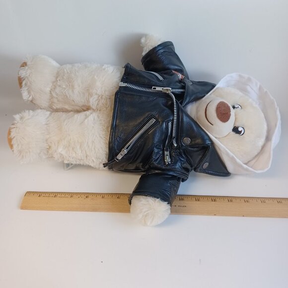 Build A Bear Workshop Harley Davidson Bear Plush Billys Place Biker - Picture 10 of 15